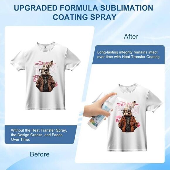200 ML Sublimation Spray for Cotton Shirts, Sublimation Coating Spray Apply All - Picture 4 of 6